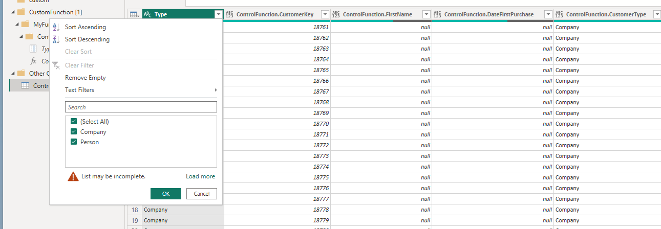 How to use Invoke Custom Function In Power BI
