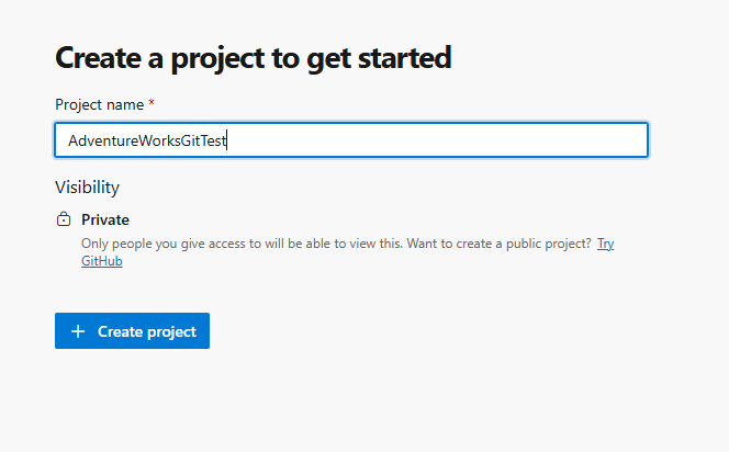 Azure Devops Project Name