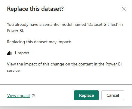 Replace dataset in Power BI